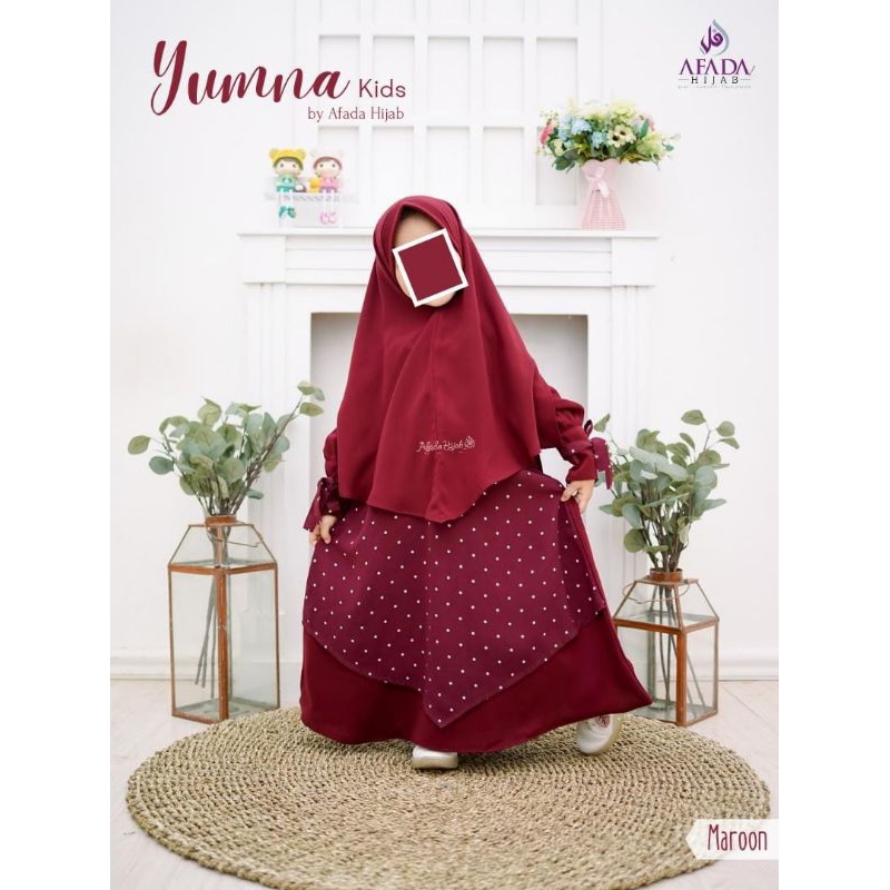 YUMNA By AFAFA HIJAB gamis anak syar'i murah best seller satu set