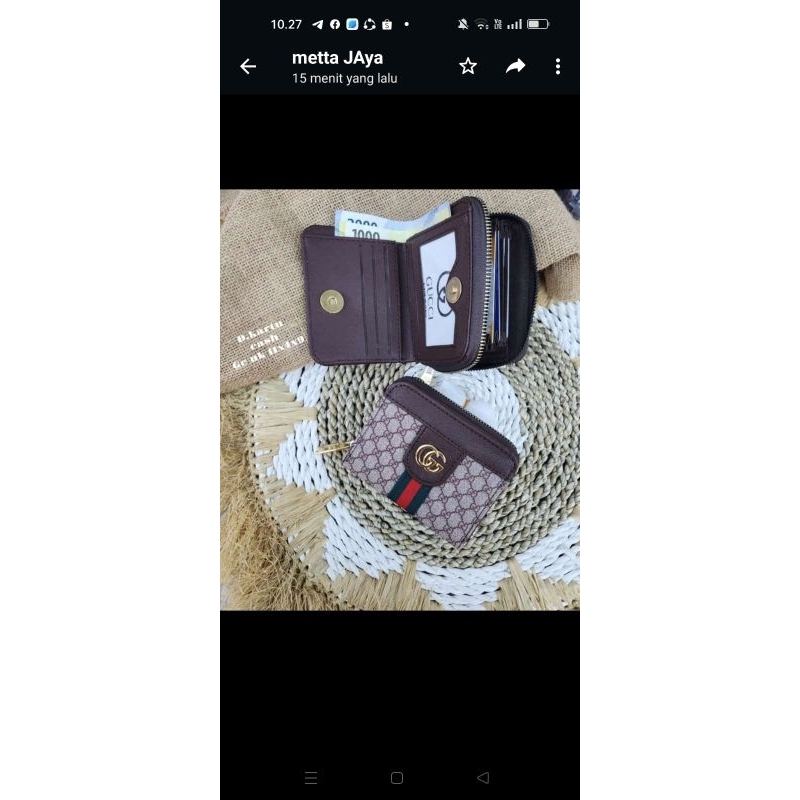 Dompet Mini Kartu Dan Cash Fashion Kekinian