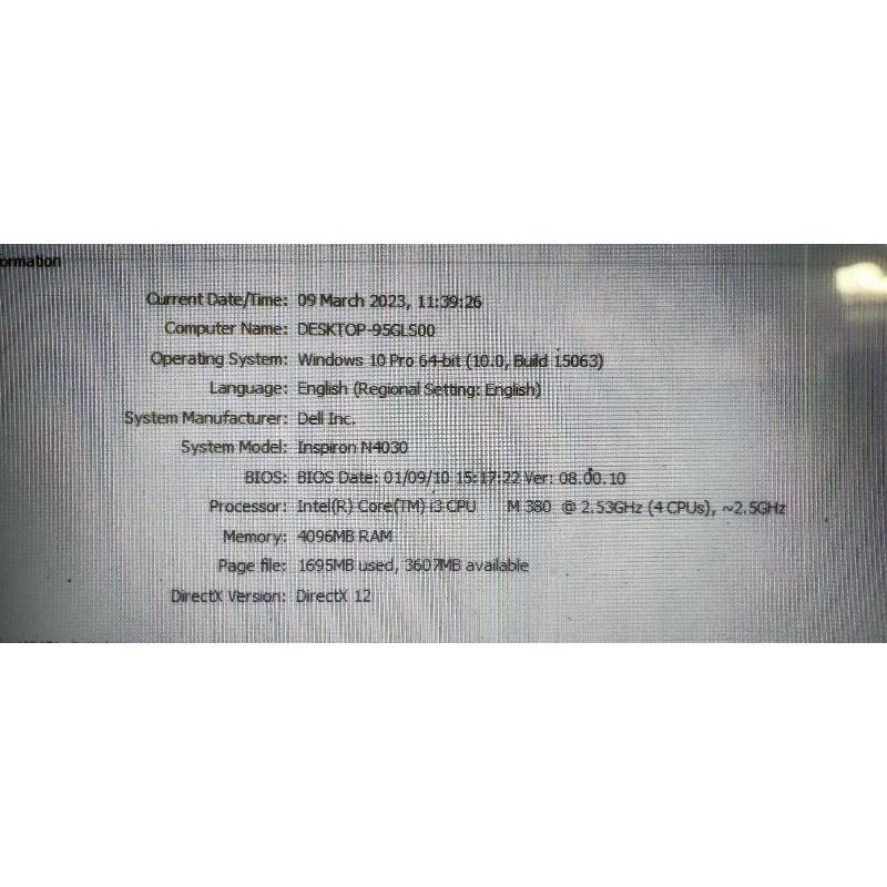 Mainboard laptop Dell Inspiron N4030 Perawan Normal