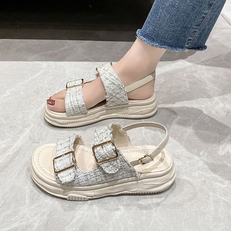 SNL91 - Sandal Wedges Tali Fashion Wanita