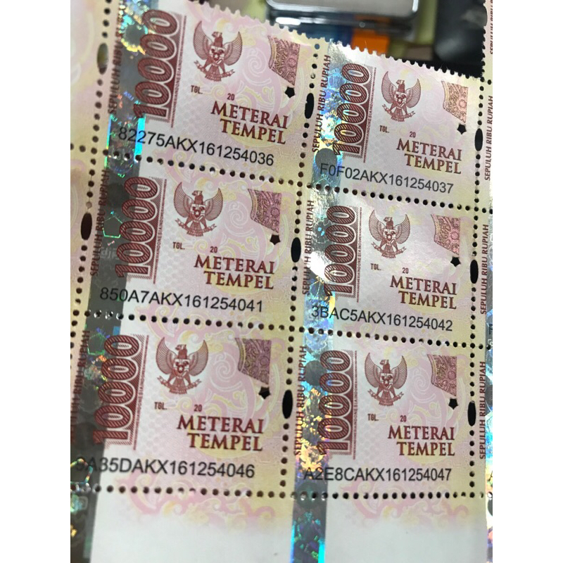 materai 10 ribu