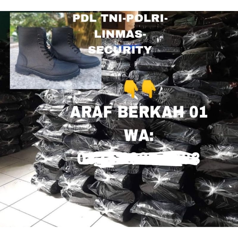 Sepatu pdl jeruk/sepatu linmas/Hansip