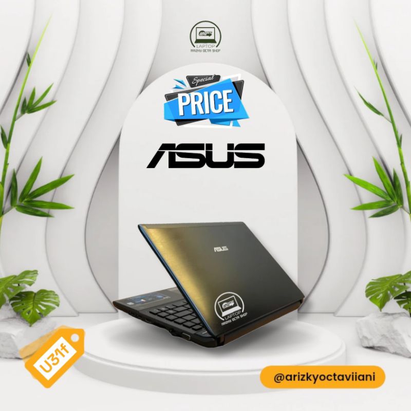 Laptop Asus U31f Intel Core i5 - 4GB - SSD 128GB - WEBCAM BISA ZOOM - LCD 14INCH MURAH &amp; BERGARANSI