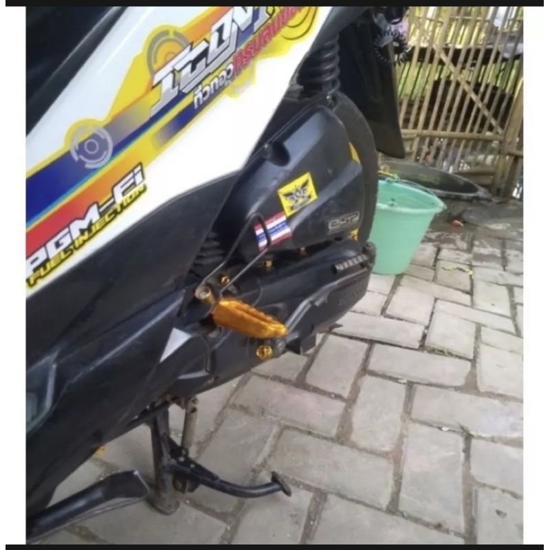 TERMURAH STEP FOORSTEP HONDA VARIO METIC CNC SET KIRI KANAN