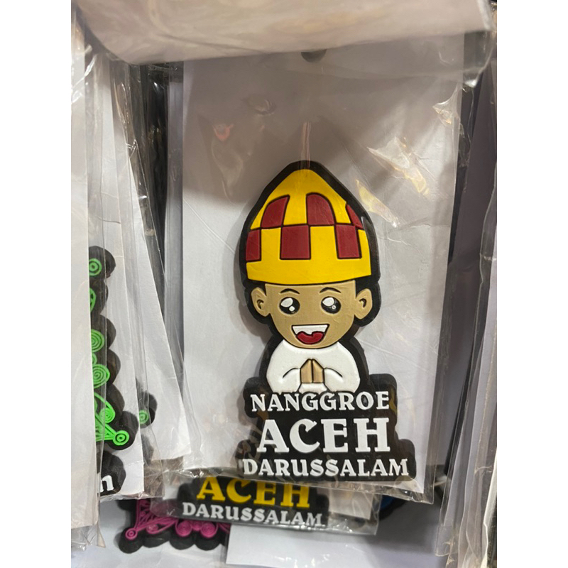 magnet kulkas karet khas aceh | tempelan kulkas khas aceh linto baro