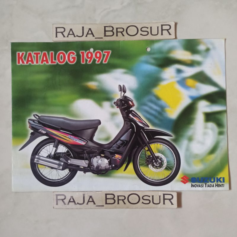 Poster brosur katalog leaflet Suzuki Shogun/RC 100 New Bravo/Tornado GS 110/Tornado GX 100/RGR 150 S