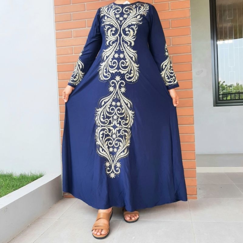 gamis abaya baju muslim Wanita hijab gamis bordir elegan