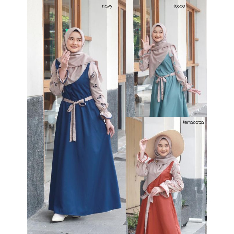 Abaya rumah Dannis collection A221013 | A221013