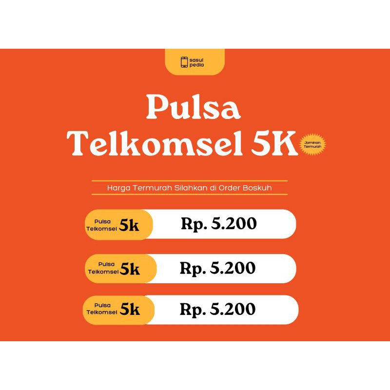 Pulsa Telkomsel 5k