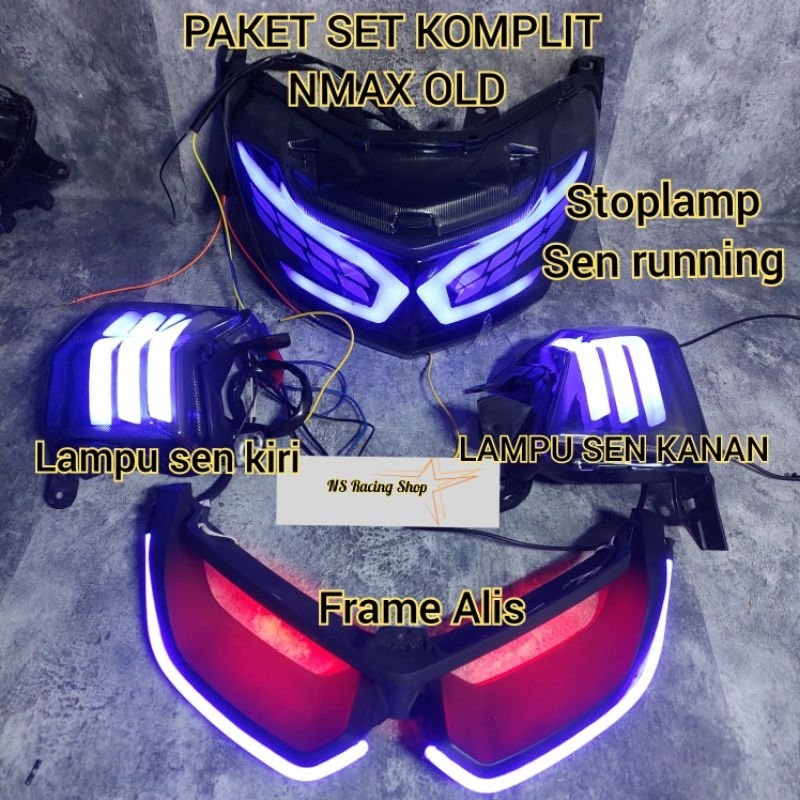 LAMPU ALIS NMAX OLD SEPAKET SET DEPAN BELAKANG SEN