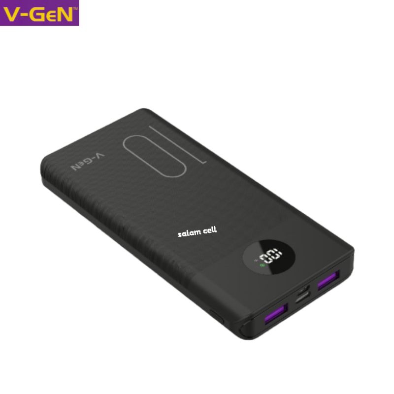 Powerbank V-Gen PB-V10K30 10.000mAh Fast Charging Original Vgen pb v10k30 Garansi Resmi