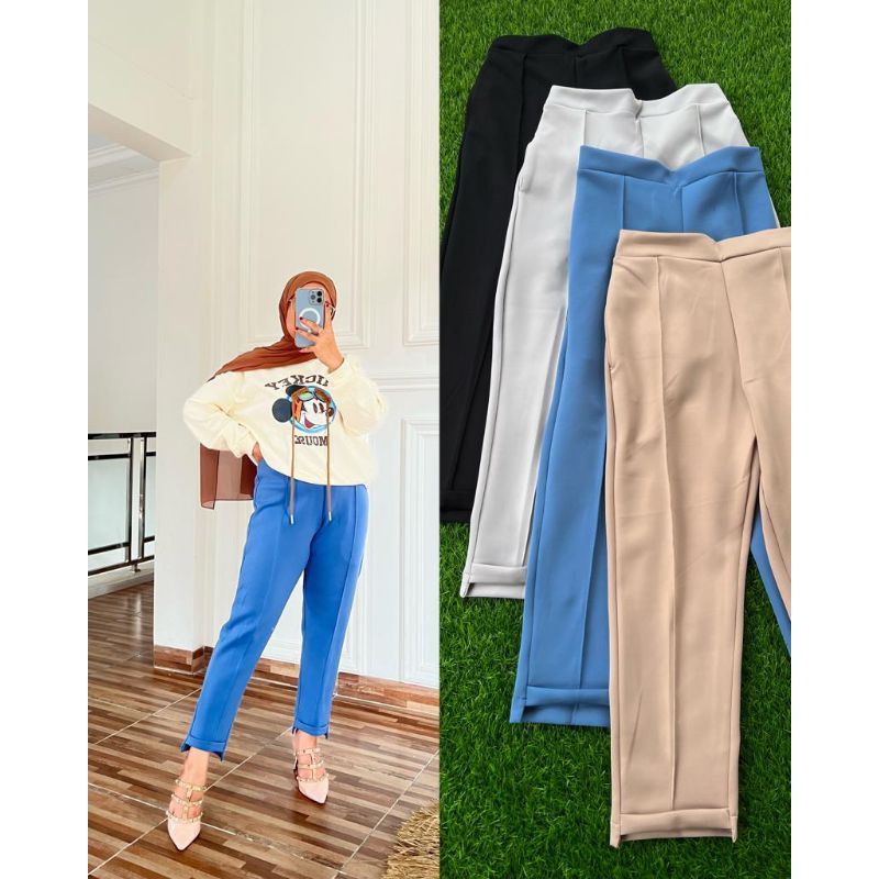 CELANA PENSIL SCUBA PREMIUM/CELANA KERJA WANITA SCUBA PANTS/SIZE M L XL XXL