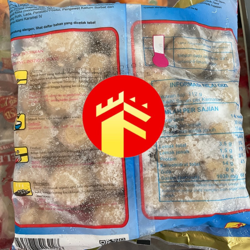 

JUN Bakso Daging Sapi CM CIMANGGIS Polos 50 PCS 700 GR