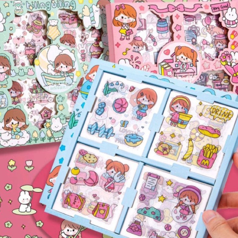 STICKER MOMO WATERPROOF 100lembar / STIKER MOMO 2D