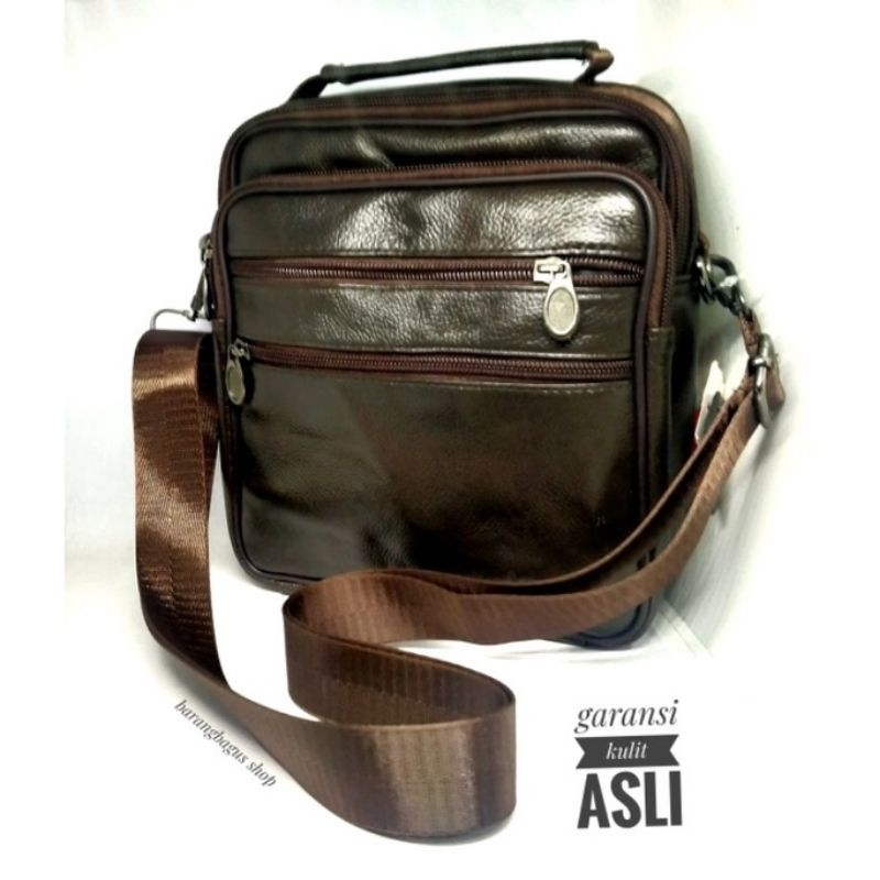 Tas selempang kulit JEEP import (code 101)