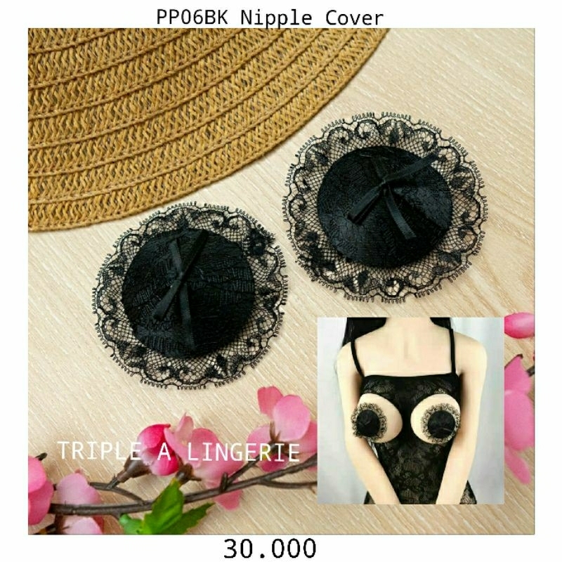 SEXY NIPPLE COVER PENUTUP MURAH PP006BK