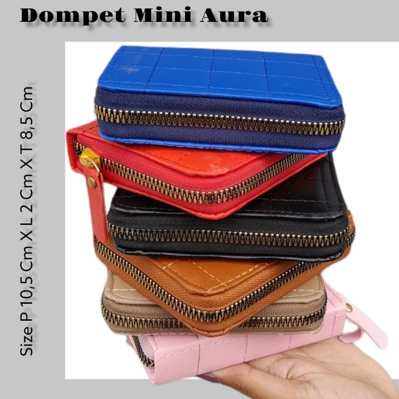 DOMPET MINI AURA EMBOS CANTIK MURAH