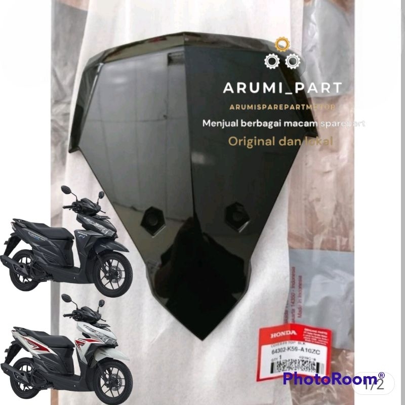 Cover tameng panel dasi kecil plat nomor vario led old 125 150 2015 2016 2017 2018 original