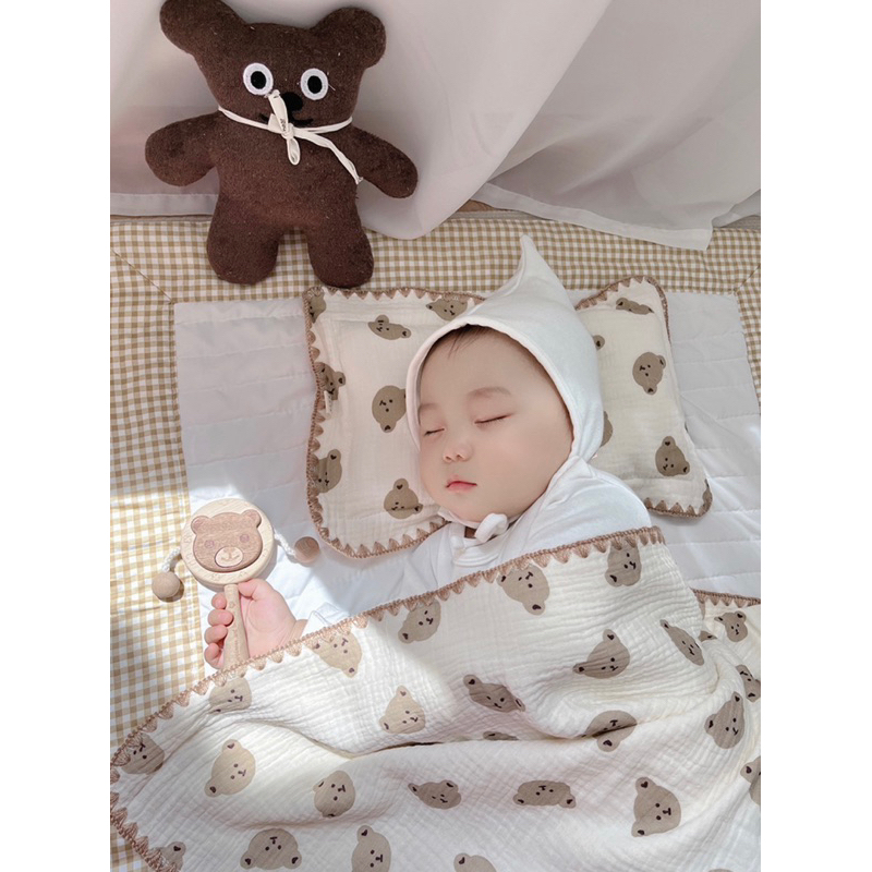 Four layer cotton muslin blanket korea