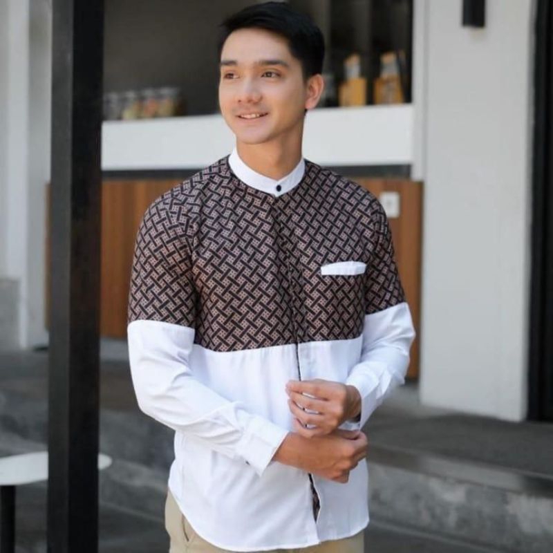 VIRAL TERBARU 2013 KOKO DEWASA ABG REMAJA LAKI LAKI SIZE M L XL XXL JUMBO GUS AZMI  KOBATA NYAMAN DI PAKAI ATASAN MUSLIM PRIA LEBARAN PONDOK PESANTREN KOMBINASI BATIK