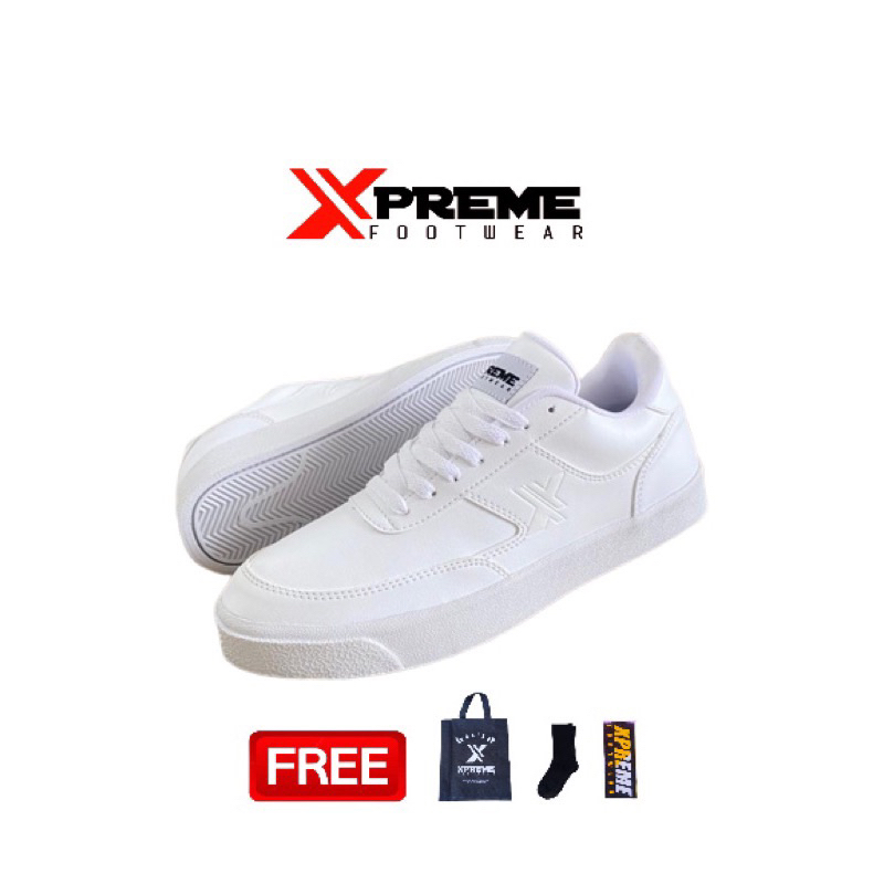 SEPATU XPREME FOOTWEAR - SEPATU CASUAL ORIGINAL AMARLOV - SEPATU FULLWHITE