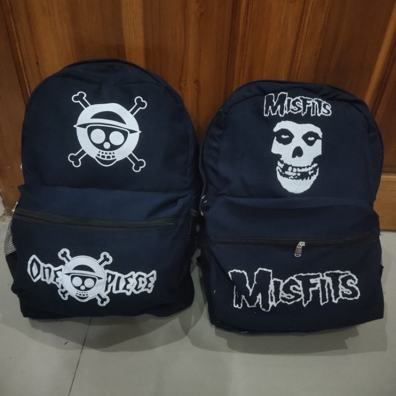 Ransel kanvas Distro backpack casual denim