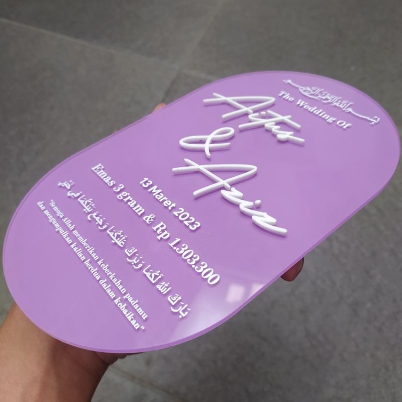 Akrilik Brush Model Kapsul Bahan Tulisan Mahar