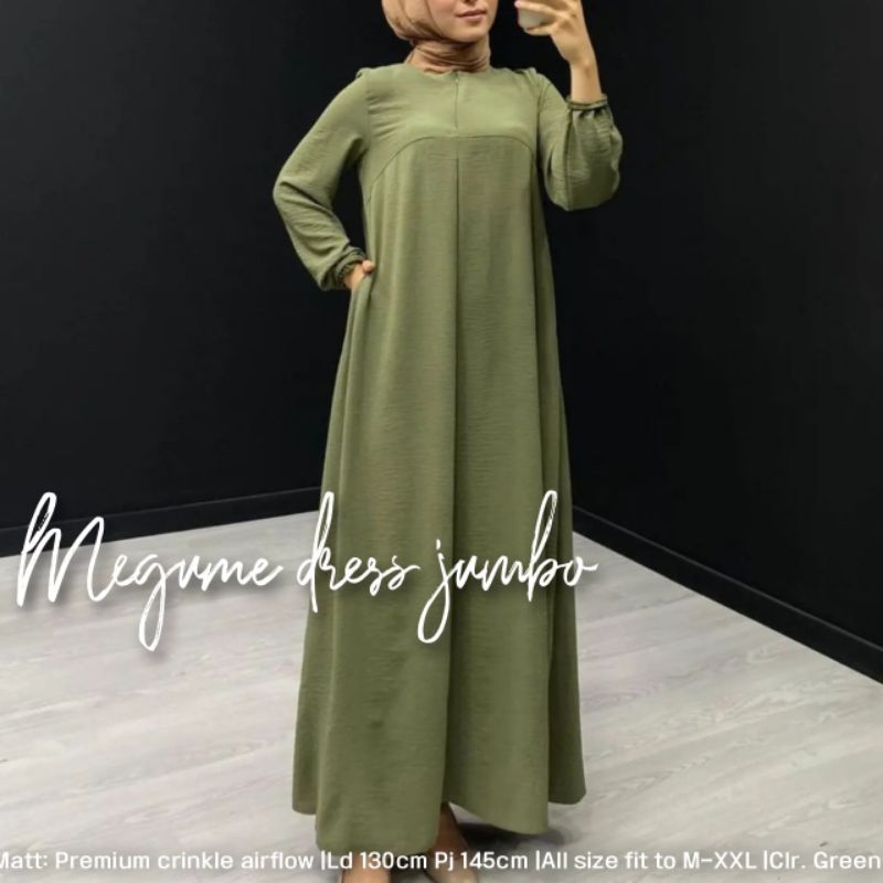 MEGUME DRES JUMBO LD 130 CM WANITA TERBARU