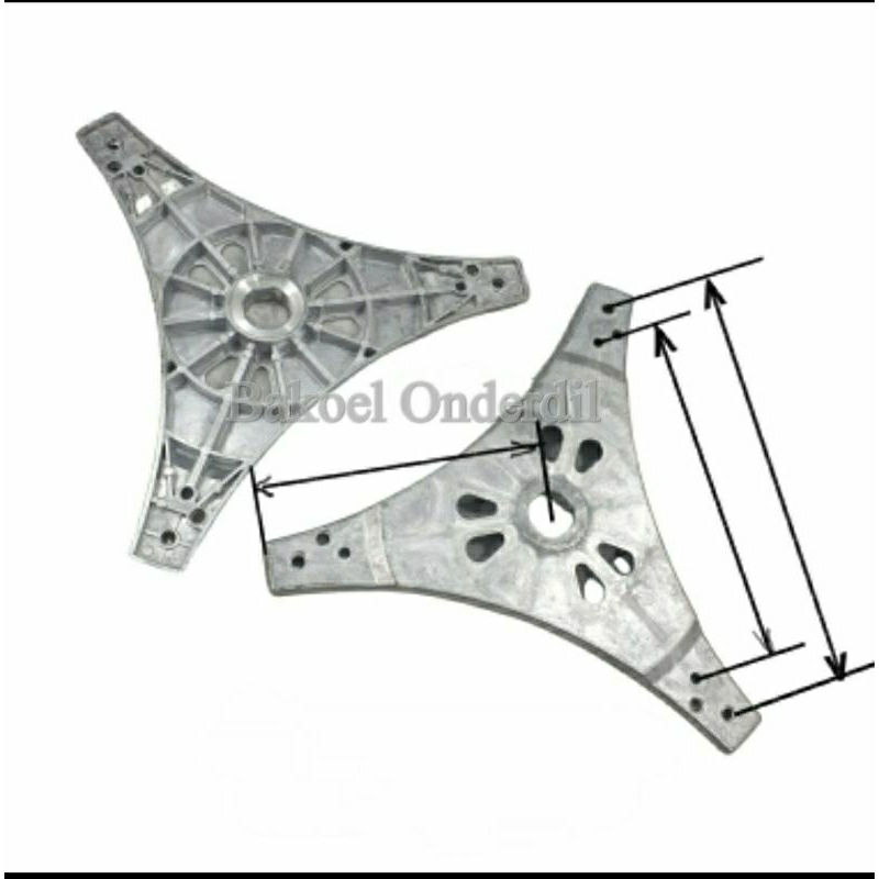 SEGITIGA TABUNG - PLAT BAWAH DC-66-0046A MESIN CUCI SAMSUNG TOP LOADING