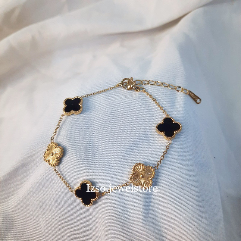 IZSO Gelang Vanessa Gelang Titanium Anti Karat Gold Rosegold