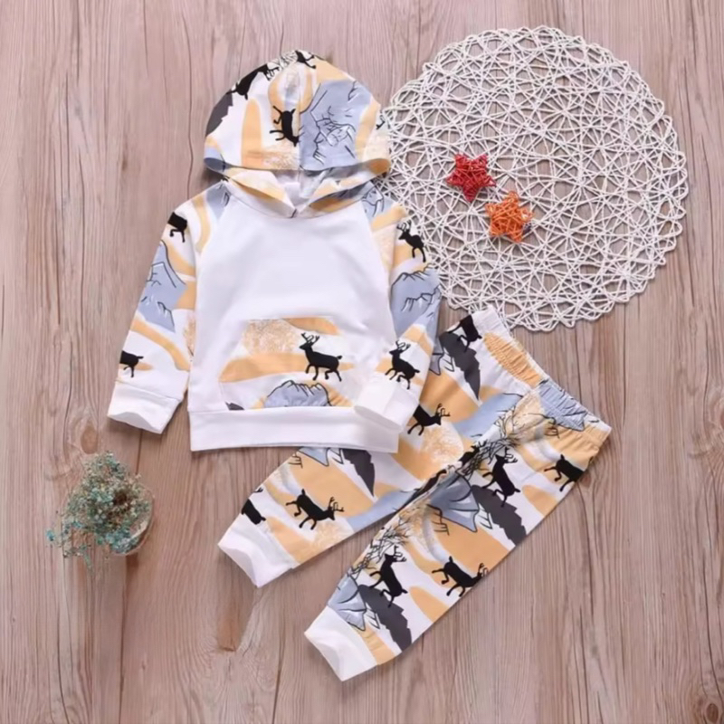 FREE ONGKIR SETELAN HOODIE SWEATER BAYI ANAK MOTIF RUSA UKURAN 1-5 TAHUN BAHAN BABYTERRY PREMIUM TERLARIS TERBARU BEST QUALITY/ SETELAN HOODIE SWEATER BAYI ANAK LAKI LAKI/ SETELAN HOODIE SWEATER BAYI ANAK COWO/ SETELAN HOODIE SWEATER BAYI ANAK PEREMPUAN