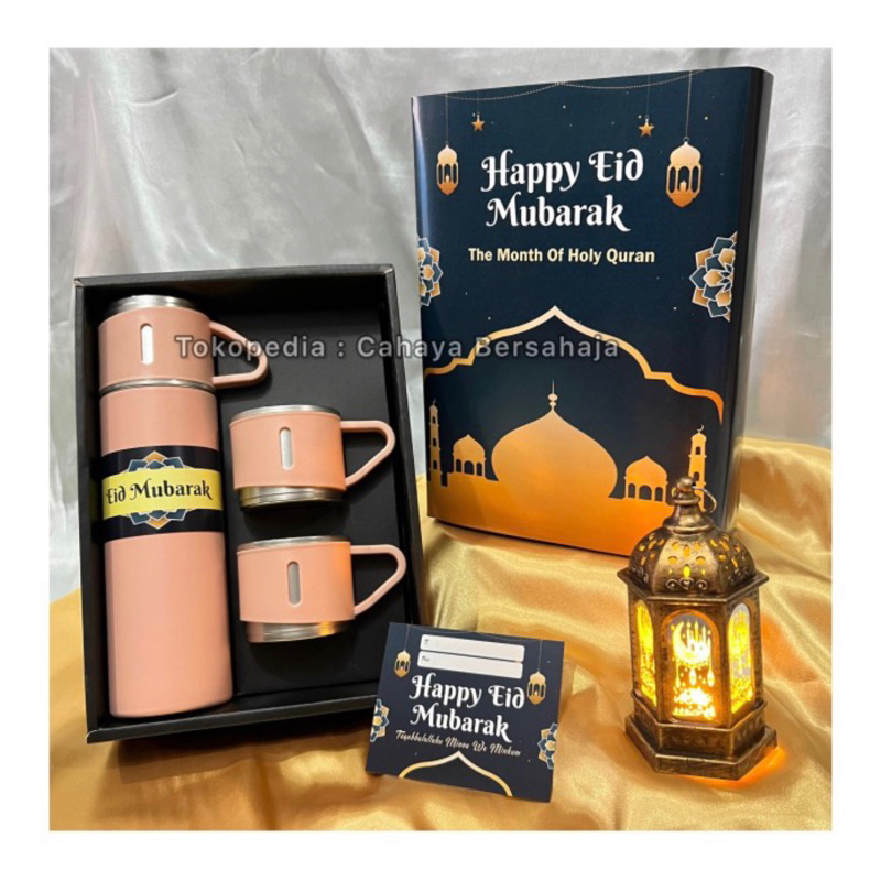 

Hampers Lebaran Idul Fitri Ramadhan Tumbler Termos Gelas Parcel Parsel Murah Unik Eid Mubarak Free Kartu Ucapan Greeting Card