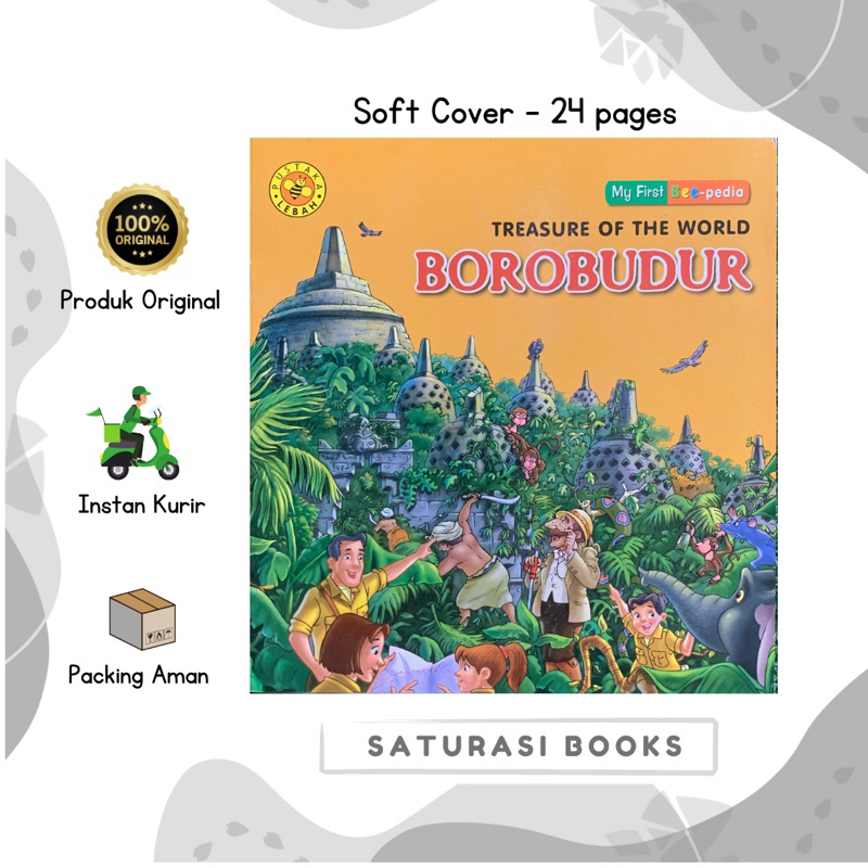 (Saturasi New) My First Bee-Pedia : Treasure of The World Borobudur ⁣- Buku Pengetahuan Anak
