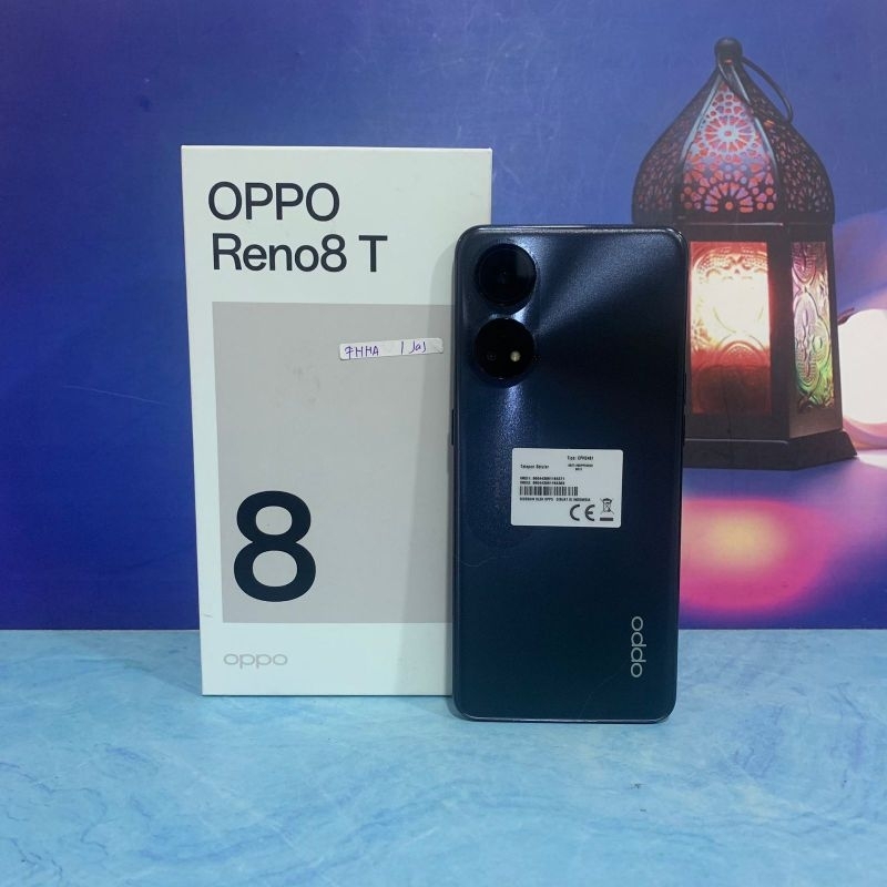 OPPO RENO 8T 8/256GB SECOND FULLSET BEKAS GARANSI RESMI