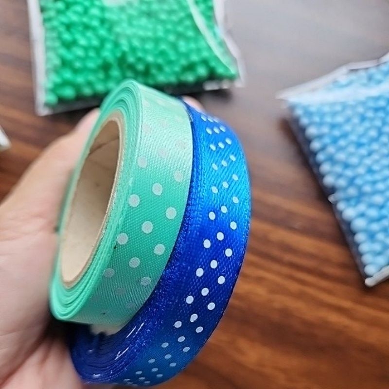 

Pita Satin Polkadot 1 cm (per-meter)