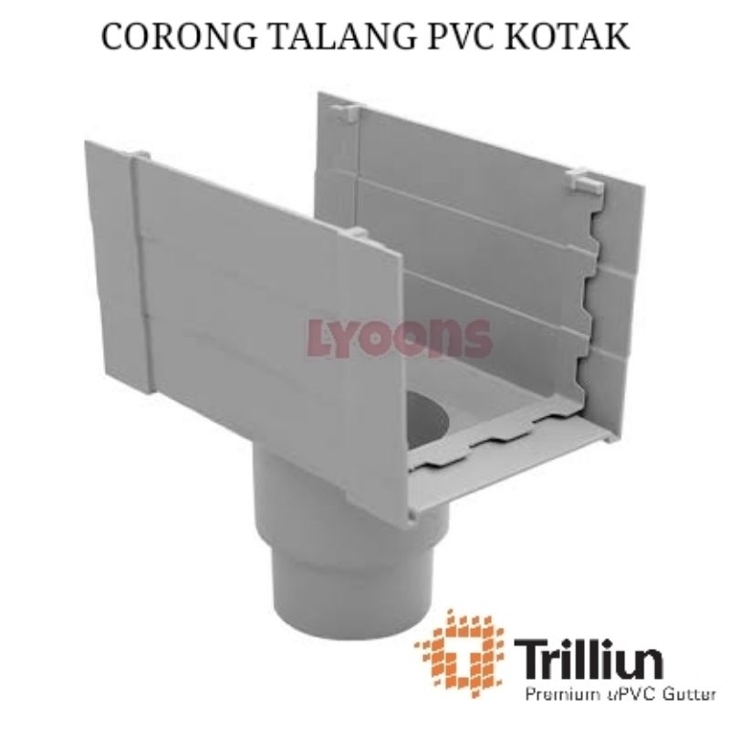 Corong talang air pvc TRILLIUN / corong pembuangan air / gutter
