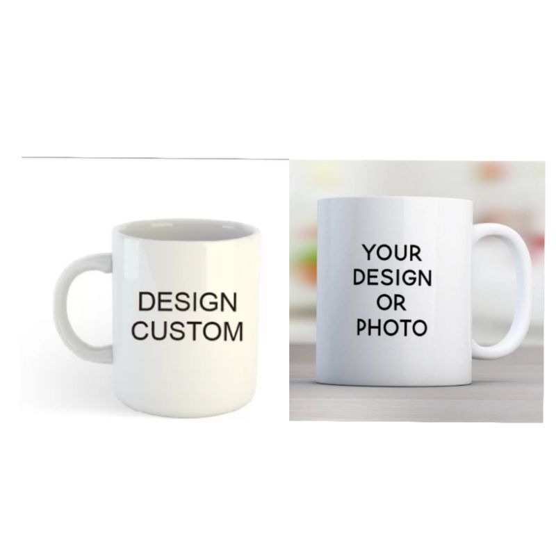 Mug sablon/cangkir/gelas keramik custom/Souvenir/hadiah/promosi/ulang tahun/wedding/wisuda