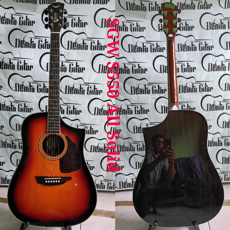 Gitar Akustik Elektrik Samick SGW S 550 All Solid Wood