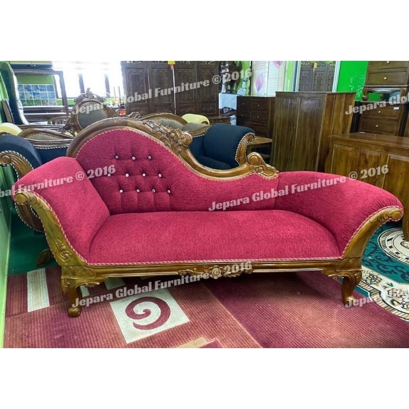 Kursi sofa Lois Jati ukir murah (sofa ukir,kursi Jati, kursi tamu jati, kursi sofa malas )