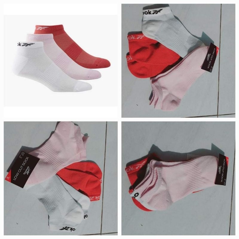 SALEEE 100% ORIGINAL REEBOK WOMEN'S 3PK SOCK Kode Produk : HD9928