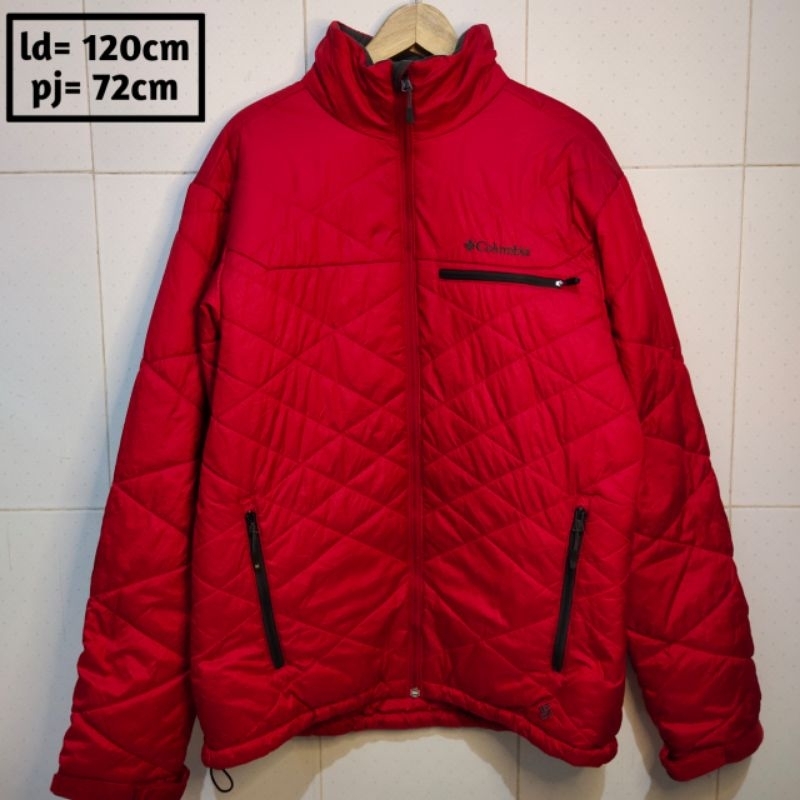 COLUMBIA preloved branded jaket pria wanita cewek cowok thrift pl bekas second jacket parasut outdoo