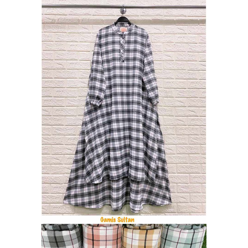 (READY STOCK) Gamis Sultan | Winody | Bahan Linen Crinkle Premium