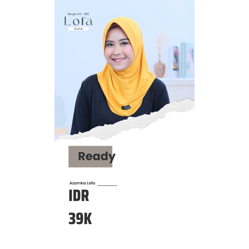 AZAMKA FAIDH Hijab Instan Bergo Lofa
