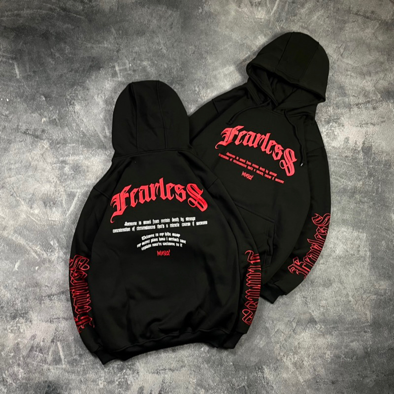 Hoodie &quot; SKULL DRAMA &amp; FEARLESS &amp; SUISAD &quot;