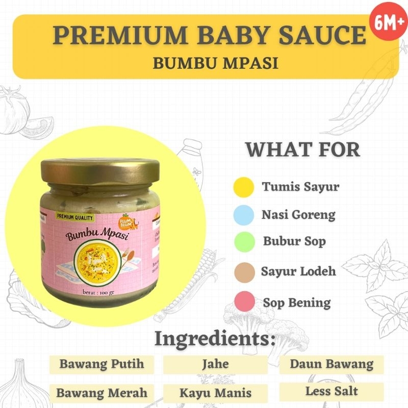 Plum &amp; Blum Bumbu Masak MPASI Basah 100gram / Bumbu MPASI Bayi Plumandblum Plum and Blum