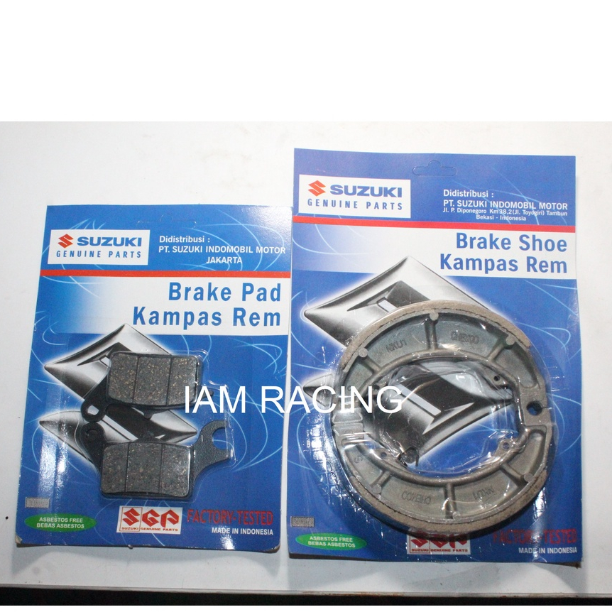 Kampas rem depan belakang suzuki hayate