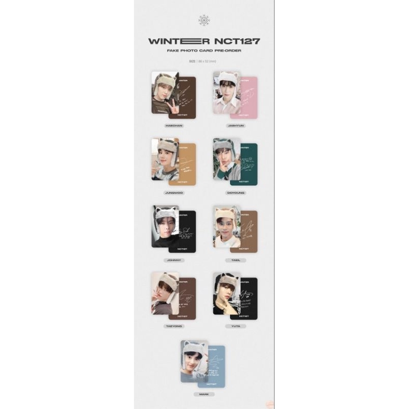 NCT 127 - WINTER FANMADE PC / PHOTOCARD by @/c__mode