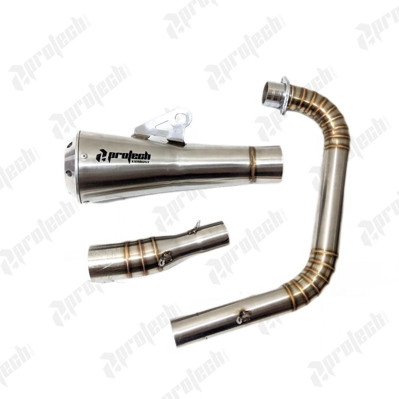 Honda GL / Tiger / Megapro — PRO1 Short · Silver — foto 3