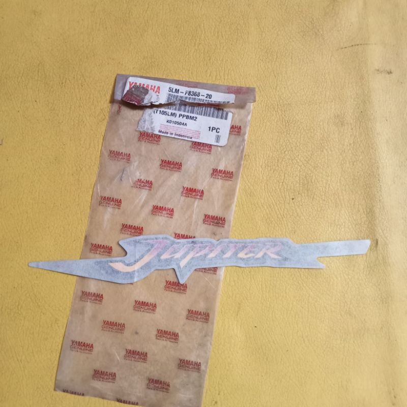 striping stiker sayap luar KIRI Yamaha Jupiter 2001 biru original YGP