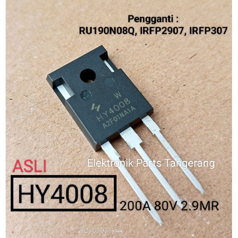 HY4008 ASLI MOSFET HY4008W ORIGINAL TRANSISTOR HY4008 MOSFET N-Channel 200A 80V 2.9mR TO-247 TO-3 DR